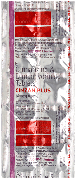 Cinzan Plus Tablet 10