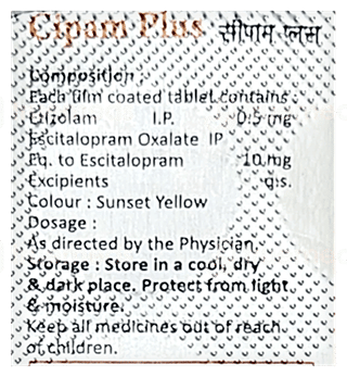 Cipam Plus Tablet 10