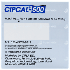 Cipcal 500 Tablet 15