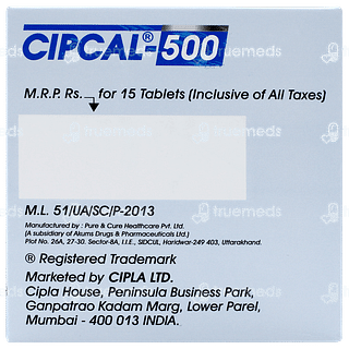 Cipcal 500 Tablet 15