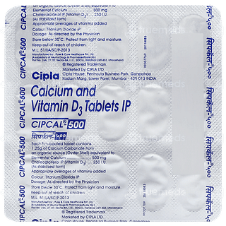 Cipcal 500 Tablet 15