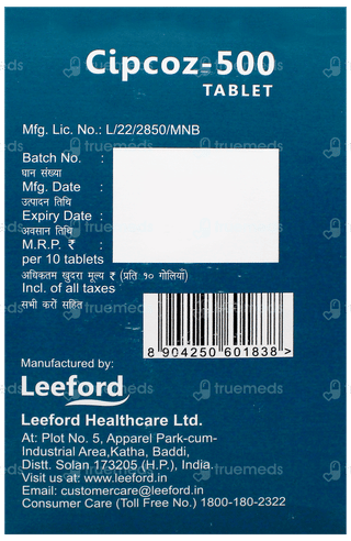 Cipcoz 500 Tablet 10
