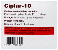 Ciplar 10 Tablet 15 Ciplar 10 Tablet 15