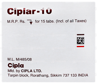 Ciplar 10 Tablet 15