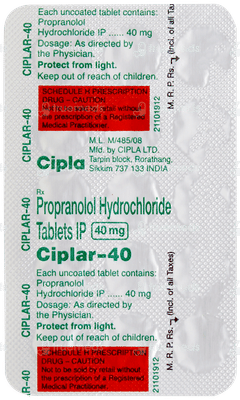 Ciplar 40 Tablet 15 Ciplar 40 Tablet 15