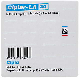 Ciplar La 20 Tablet 15