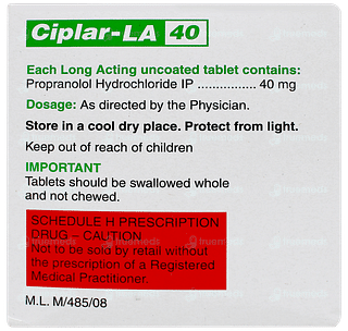 Ciplar La 40 Tablet 15