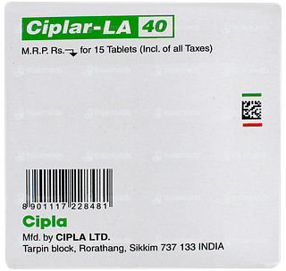 Ciplar La 40 Tablet 15