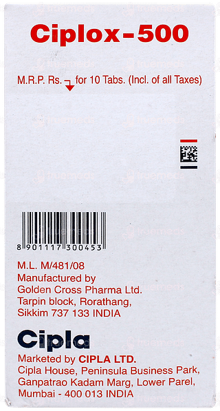 Ciplox 500 Tablet 10