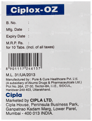 Ciplox Oz Tablet 10