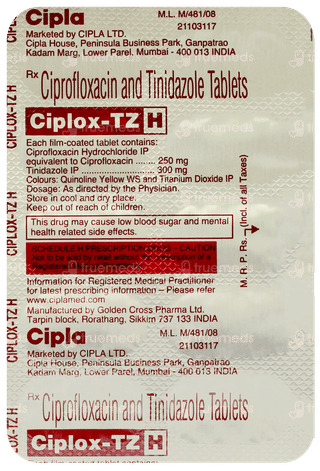 Ciplox Tz H Tablet 10