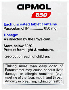 Cipmol 650 Tablet 10