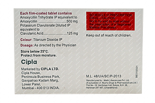 Cipmox Cv 500/125 MG Tablet 10