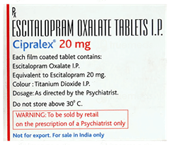 Cipralex 20 Mg Tablet 15