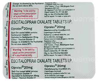 Cipralex 20 Mg Tablet 15