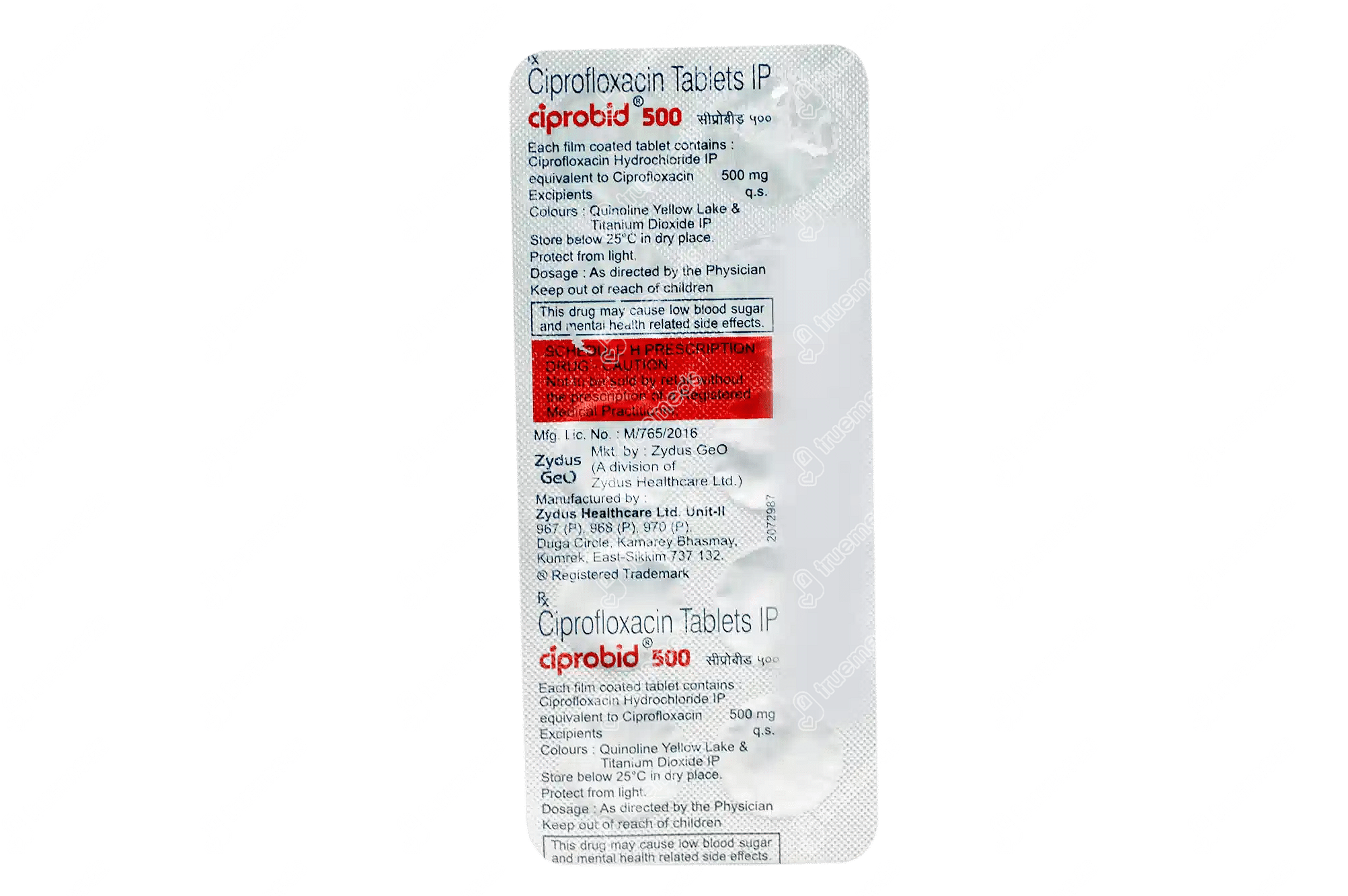 ciprofloxacin tablet ciprobid 500