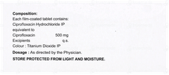 Ciprodac 500 Tablet 10