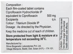 Ciprokem 500 Tablet 10