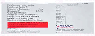 Cita S Plus 5/0.25 Mg Tablet 10