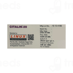Citalin 20 MG Tablet 10