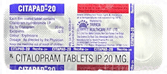 Citapad 20 Mg Tablet 10