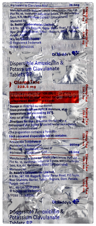 Clamp Kid 228.5mg Tablet 10