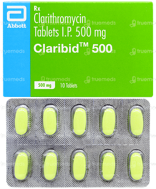 Claribid 500 Tablet 10