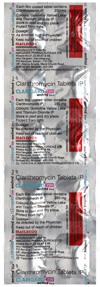 Clarigard 250 Tablet 10