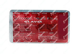 Clavix 75 MG Tablet 15