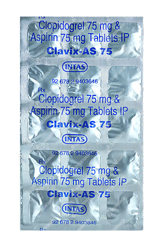 Clavix As 75/75 MG Tablet 15