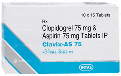 Clavix As 75 Tablet 15 Clavix As 75 Tablet 15