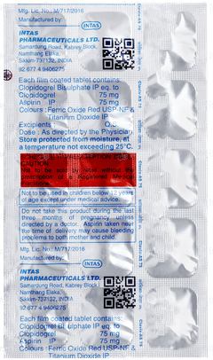 Clavix As 75 Tablet 15 Clavix As 75 Tablet 15