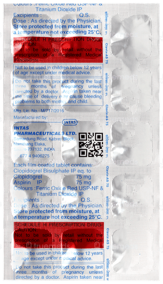 Clavix As 75 Tablet 15