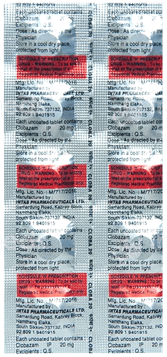 Cloba 20 Mg Tablet 10