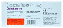 Clobakem 10 Mg Tablet 10