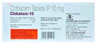 Clobakem 10 Mg Tablet 10