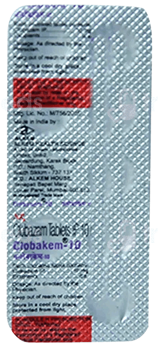 Clobakem 10 Mg Tablet 10