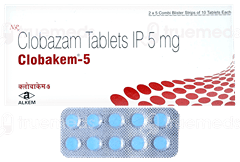 Clobakem 5 Mg Tablet 10
