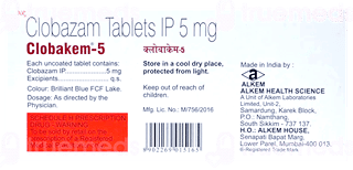 Clobakem 5 Mg Tablet 10