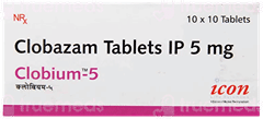 Clobium 5 Mg Tablet 10
