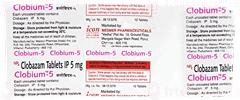 Clobium 5 Mg Tablet 10