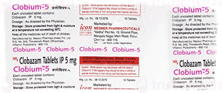Clobium 5 Mg Tablet 10