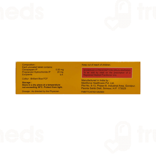 Clonafit Beta 0.5/20 MG Tablet 10