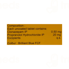 Clonafit Beta 0.5/20 MG Tablet 10
