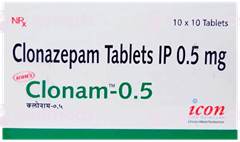Clonam 0.5 Mg Tablet 10