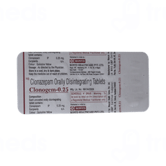 Clonogem 0.25 MG Tablet 10