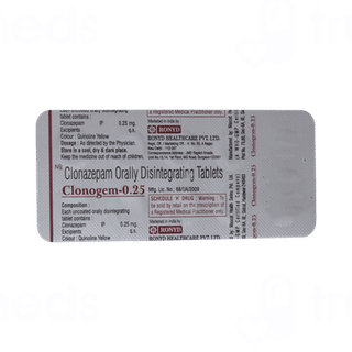 Clonogem 0.25 MG Tablet 10