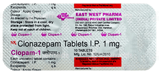 Clopam 1 Mg Tablet 10