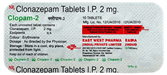 Clopam 2 Mg Tablet 10