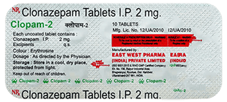 Clopam 2 Mg Tablet 10